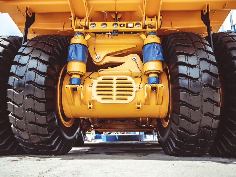 Cargo tires new at the exhibition Cargo tires are new at the mining exhibition